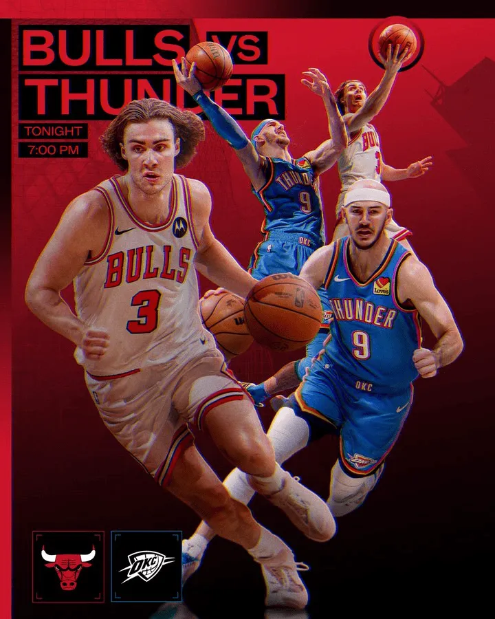 江南体育-双赢交易！公牛官方晒吉迪和卡鲁索海报预热与雷霆的比赛